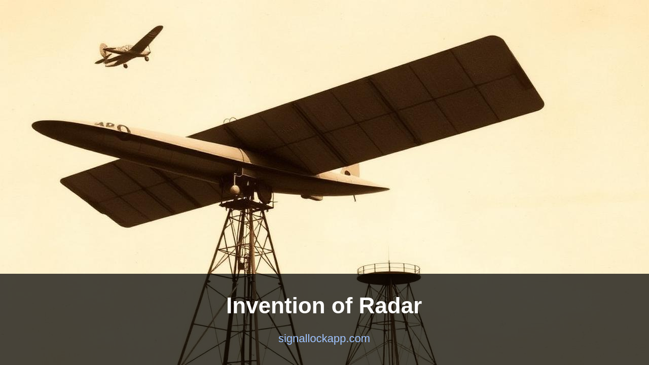 Radarın İcadı — İlk Radarı Kim, Neden Yaptı?