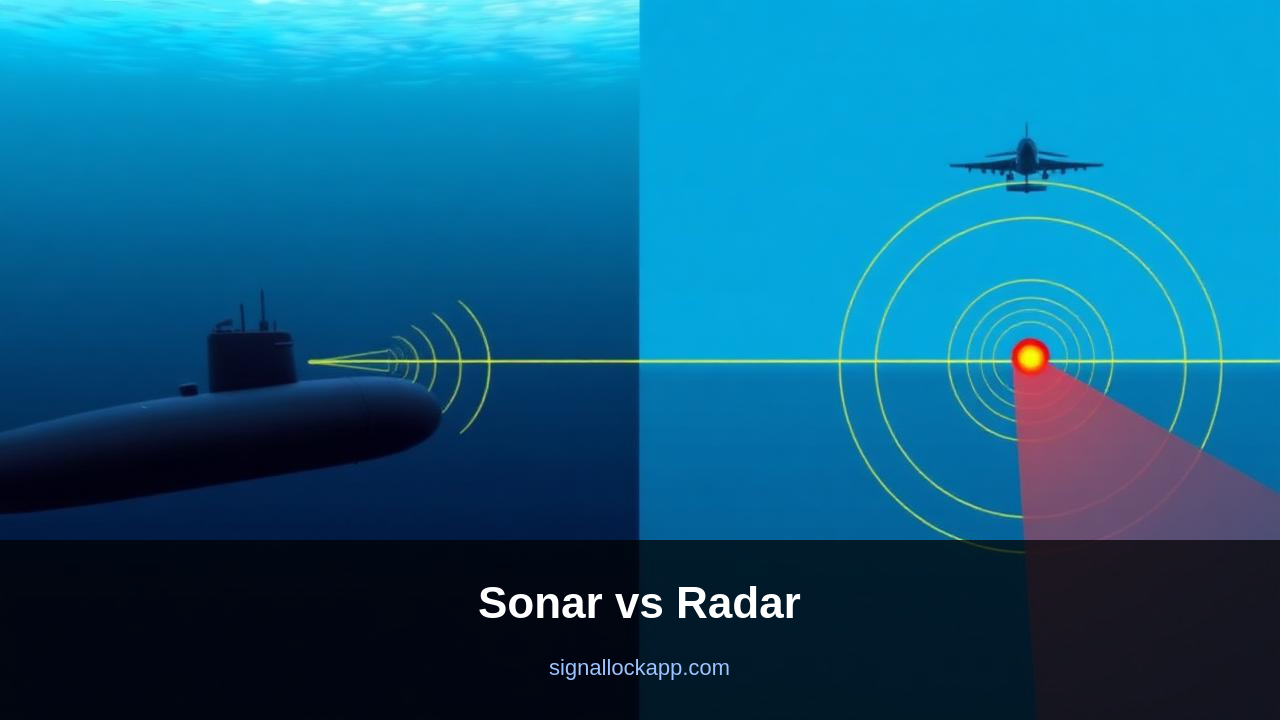 Sonar ve Radar — Aynı Fikir, Farklı Ortam