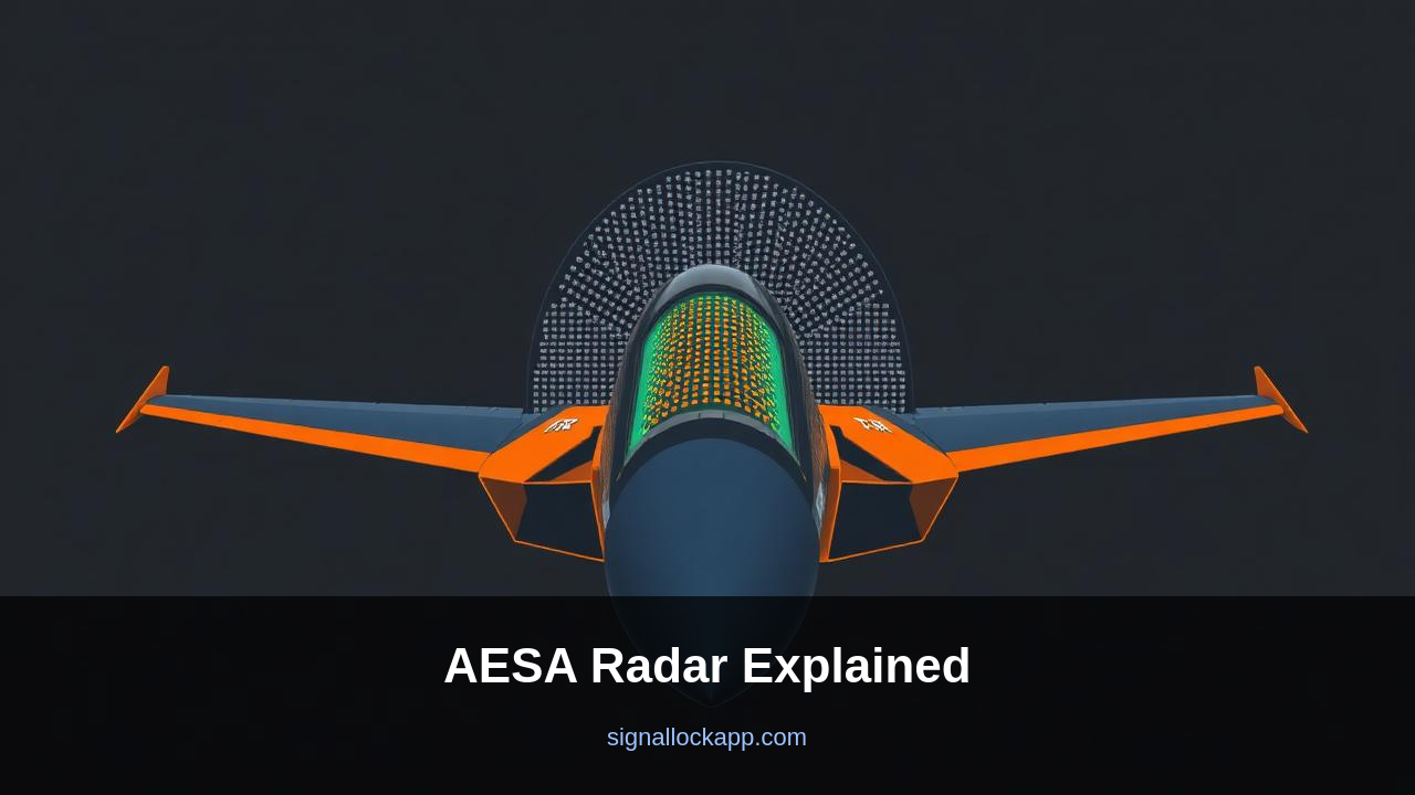AESA Radar Explained — Why Modern Fighters Don't Spin Antennas
