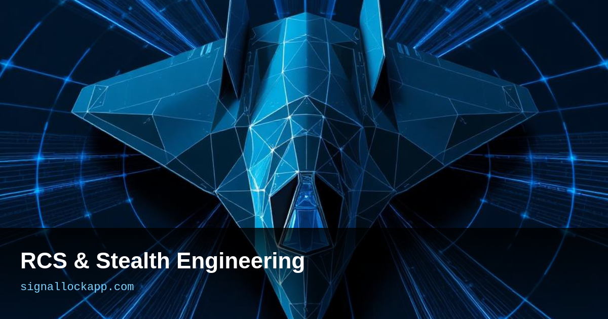 Radar Cross-Section Engineering — The Six Tricks of Low-Observable Design