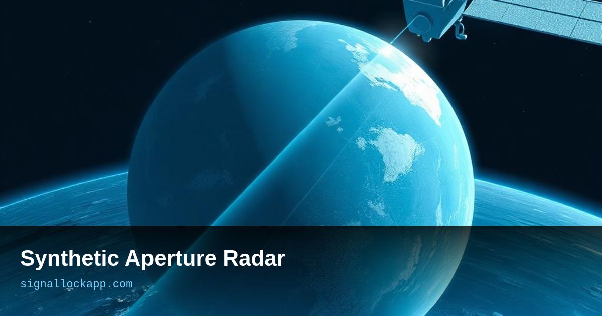 Sentetik Açıklık Radar — Uydular Bulutların İçinden Yeri Nasıl Haritalar