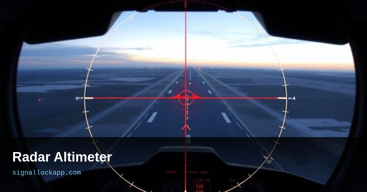 Radar Altimeters — Why Every Aircraft Needs a Radio Tape Measure