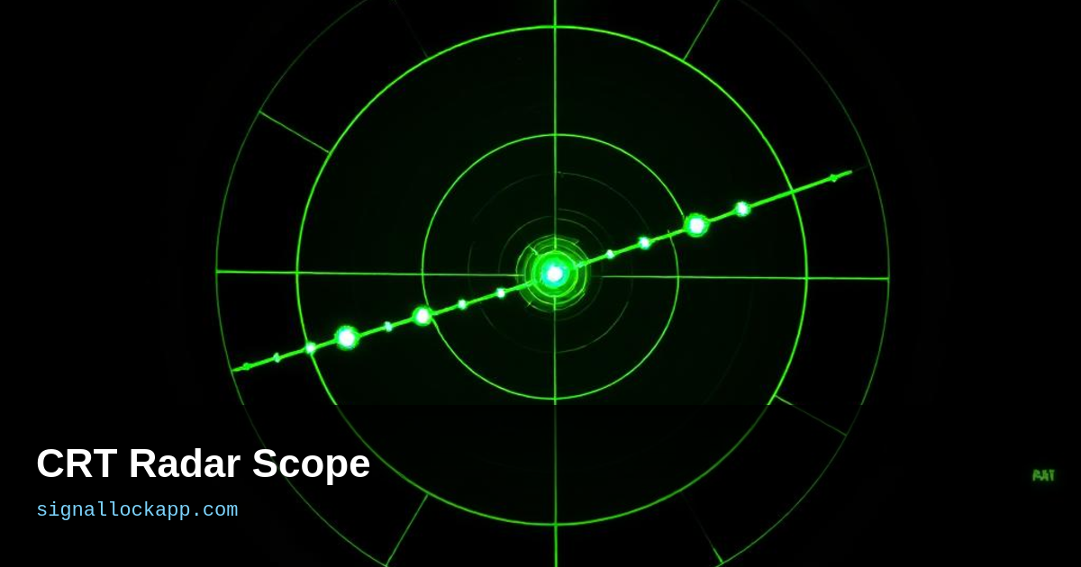 CRT Radar Ekranı — Operatörler Gökyüzünün Parıldamasını Nasıl İzledi