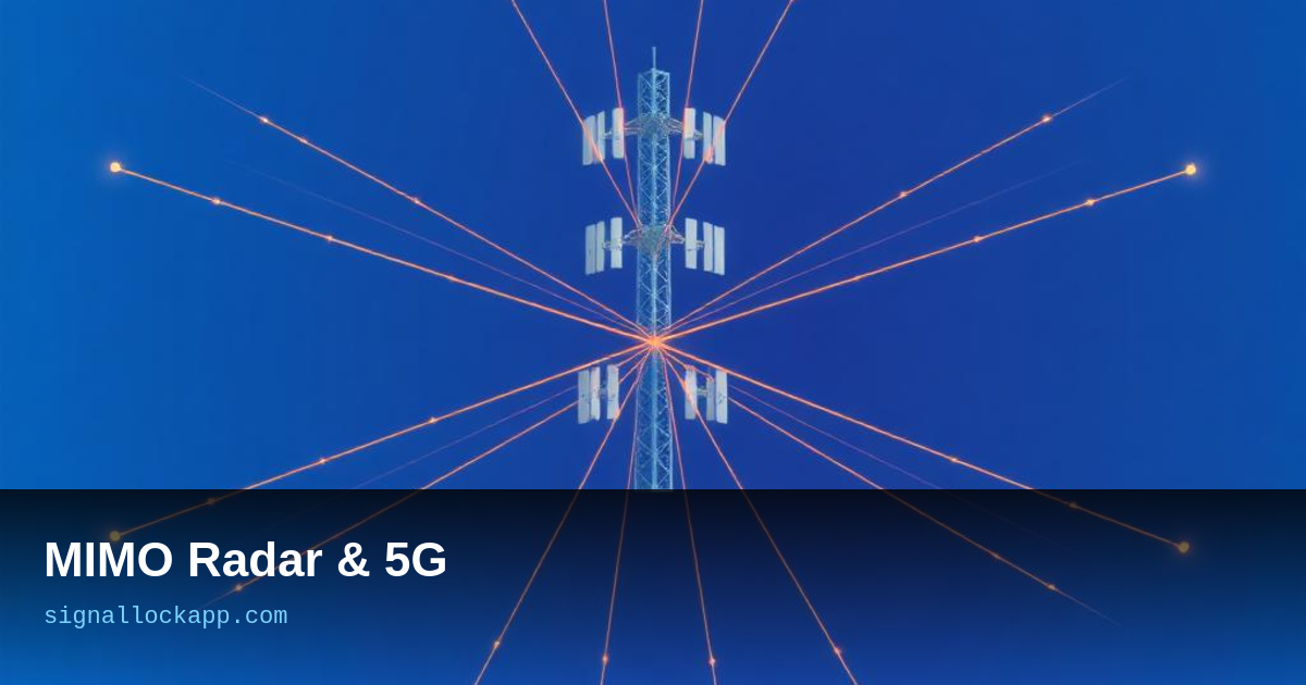 MIMO Radar and 5G — When Communications and Sensing Merge