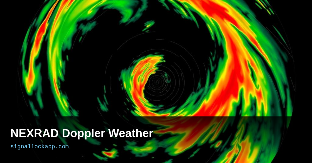How Doppler Weather Radar Turns Raindrops Into a Rainbow Map