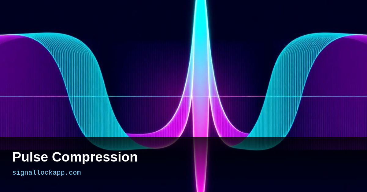 Pulse Compression — The Signal Processing Trick Behind Modern Radar