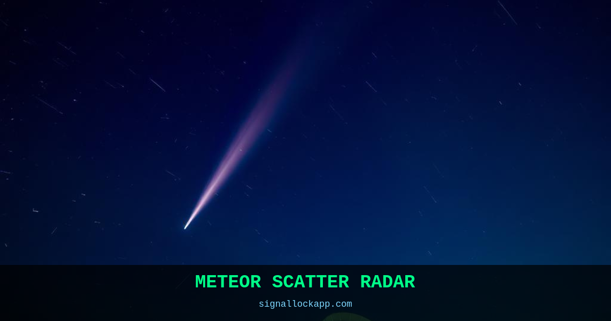 Meteor Radar — Tracking Space Dust to Predict the Weather