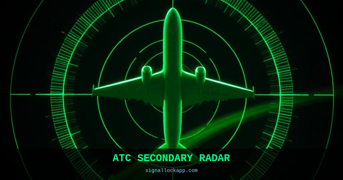 ATC Secondary Radar — Why Planers Carry Their Own Transmitter