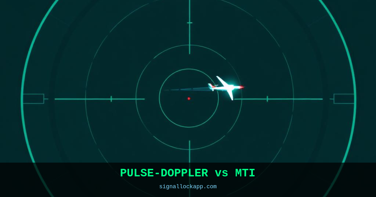 Darbe-Doppler vs MTI — Hareketli Hedefleri Görmek için İki Yol