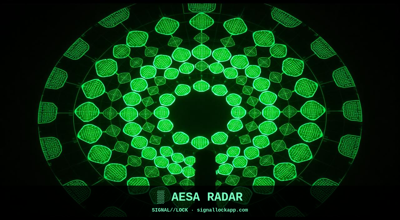 AESA Radar — Thousands of Tiny Transmitters Working as One